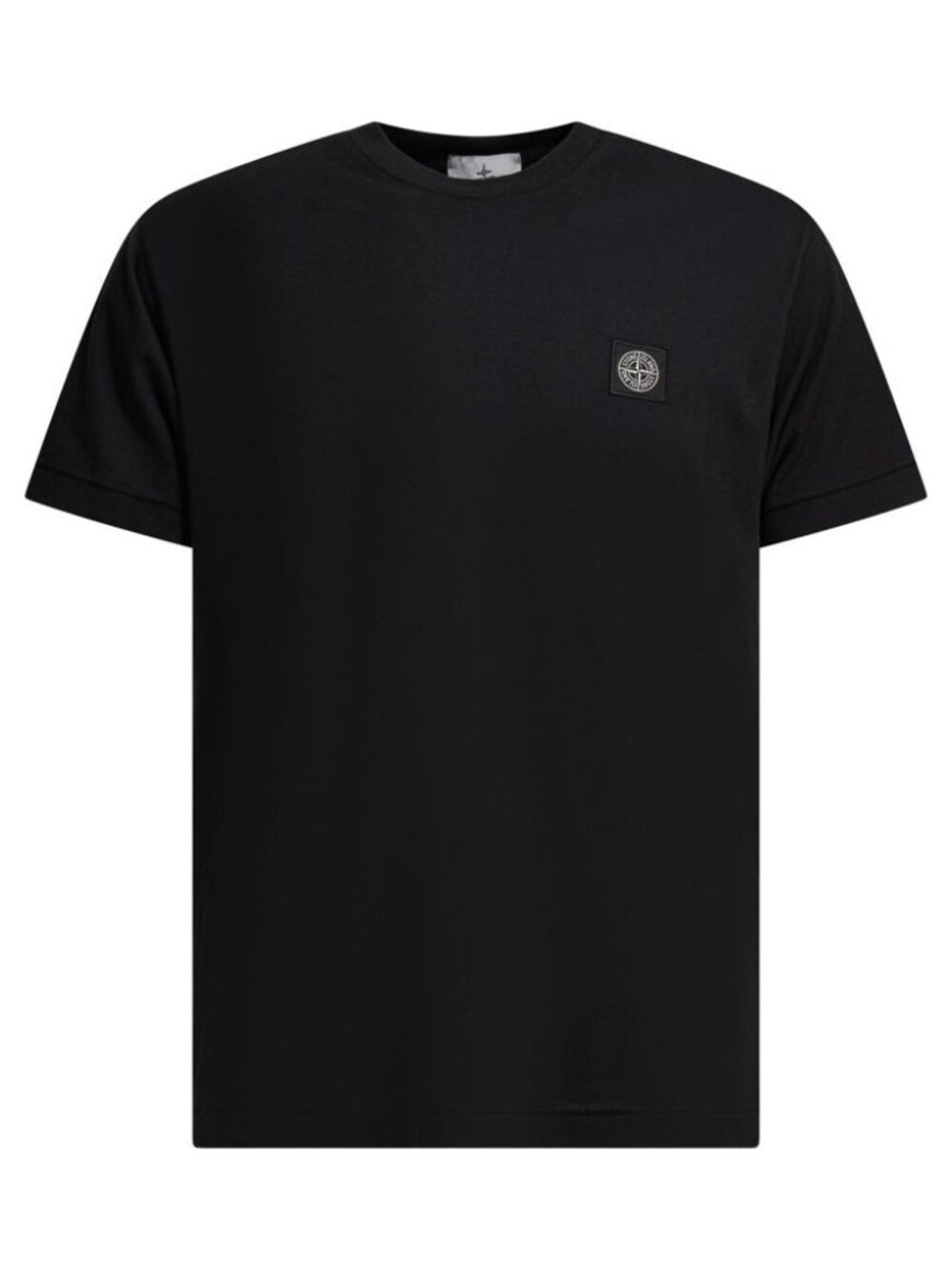 Stone Island Crew-Neck T-Shirt With Logo Tag Size L Men